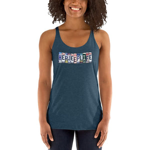 HerJeepLife License Plate Women's Racerback Tank